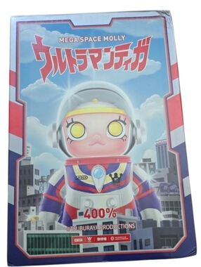 *NEW/SEALED BOX* Pop Mart Mega Space Molly Ultraman Tiga 400% Figure